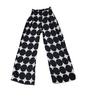 Blossom Boutique Black & White Palazzo Pants (S)